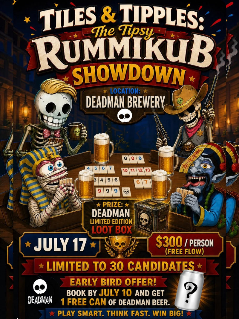 Rummikub Night｜TILES & TIPPLES: The Tipsy Rummikub Showdown