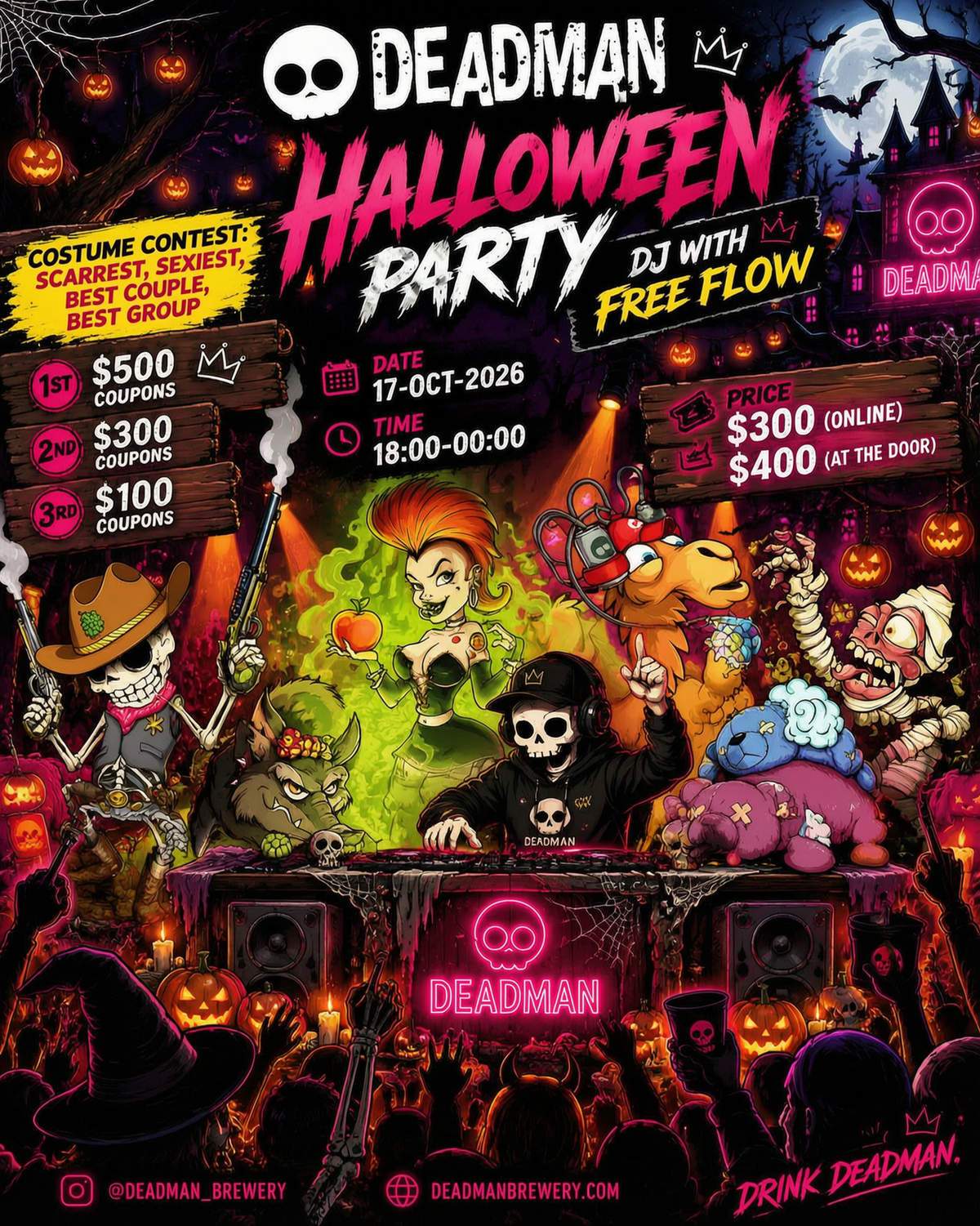 🎃 DEADMAN HALLOWEEN PARTY 2026 👻
