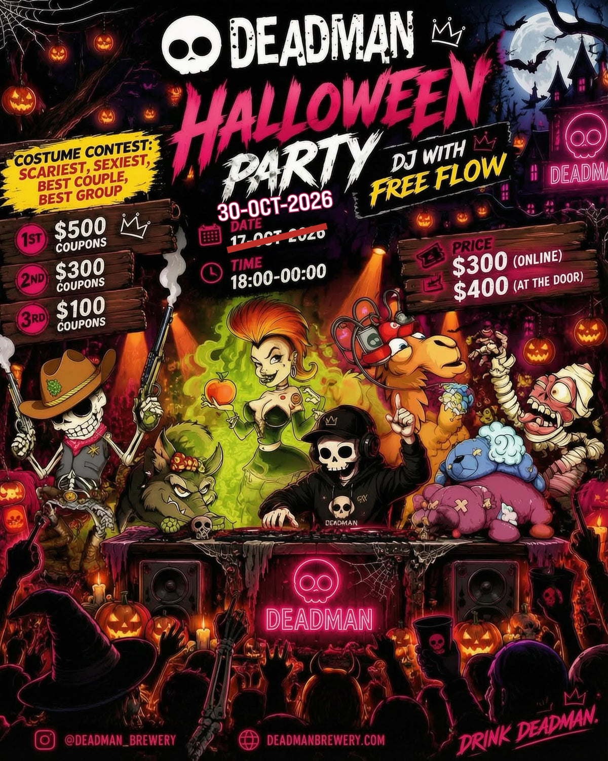 🎃 DEADMAN HALLOWEEN PARTY 2026 👻